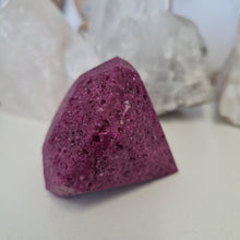 Load image into Gallery viewer, Honeycomb Ruby Faceted Diamond