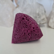 Load image into Gallery viewer, Honeycomb Ruby Faceted Diamond