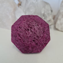 Load image into Gallery viewer, Honeycomb Ruby Faceted Diamond