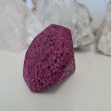 Load image into Gallery viewer, Honeycomb Ruby Faceted Diamond