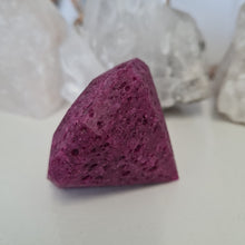 Load image into Gallery viewer, Honeycomb Ruby Faceted Diamond