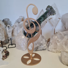 Load image into Gallery viewer, Moss Agate Guitar on Stand