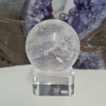 Load image into Gallery viewer, Clear Quartz Sphere - Rainbows