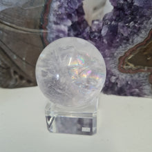 Load image into Gallery viewer, Clear Quartz Sphere - Rainbows