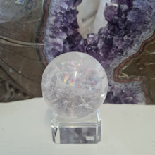 Load image into Gallery viewer, Clear Quartz Sphere - Rainbows