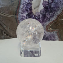 Load image into Gallery viewer, Clear Quartz Sphere - Rainbows
