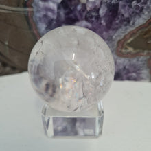 Load image into Gallery viewer, Clear Quartz Sphere - Rainbows