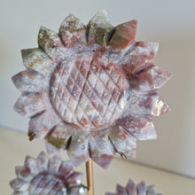 Load image into Gallery viewer, Ocean Jasper Sunflowers on Stand