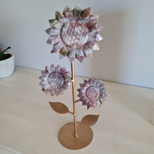 Load image into Gallery viewer, Ocean Jasper Sunflowers on Stand