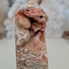 Load image into Gallery viewer, Pink Crazy Lace Agate Tower