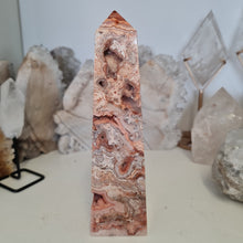 Load image into Gallery viewer, Pink Crazy Lace Agate Tower