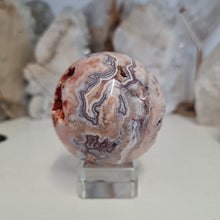 Load image into Gallery viewer, Pink Crazy Lace Agate Sphere