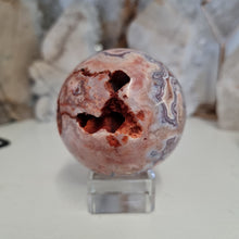 Load image into Gallery viewer, Pink Crazy Lace Agate Sphere