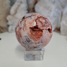 Load image into Gallery viewer, Pink Crazy Lace Agate Sphere