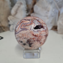 Load image into Gallery viewer, Pink Crazy Lace Agate Sphere