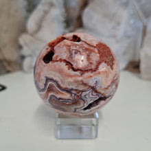 Load image into Gallery viewer, Pink Crazy Lace Agate Sphere