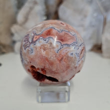 Load image into Gallery viewer, Pink Crazy Lace Agate Sphere