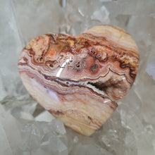 Load image into Gallery viewer, Pink Crazy Lace Agate Heart