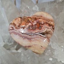 Load image into Gallery viewer, Pink Crazy Lace Agate Heart