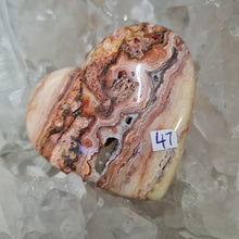 Load image into Gallery viewer, Pink Crazy Lace Agate Heart