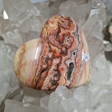 Load image into Gallery viewer, Pink Crazy Lace Agate Heart