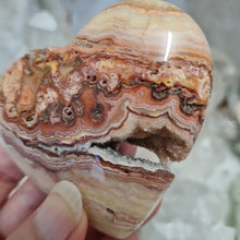 Load image into Gallery viewer, Pink Crazy Lace Agate Heart