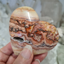 Load image into Gallery viewer, Pink Crazy Lace Agate Heart