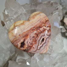 Load image into Gallery viewer, Pink Crazy Lace Agate Heart