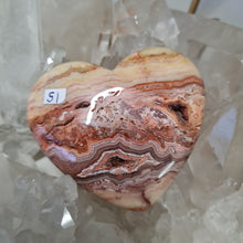 Load image into Gallery viewer, Pink Crazy Lace Agate Heart
