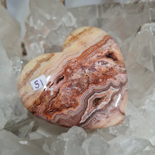 Load image into Gallery viewer, Pink Crazy Lace Agate Heart