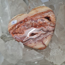Load image into Gallery viewer, Pink Crazy Lace Agate Heart