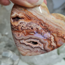 Load image into Gallery viewer, Pink Crazy Lace Agate Heart
