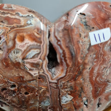 Load image into Gallery viewer, Pink Crazy Lace Agate Heart with Stand