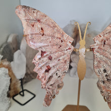 Load image into Gallery viewer, Pink Lace Agate Butterfly Wings