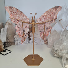 Load image into Gallery viewer, Pink Lace Agate Butterfly Wings