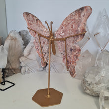 Load image into Gallery viewer, Pink Lace Agate Butterfly Wings