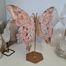 Load image into Gallery viewer, Pink Lace Agate Butterfly Wings