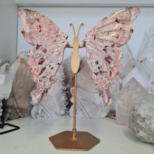 Load image into Gallery viewer, Pink Lace Agate Butterfly Wings