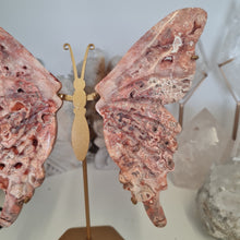 Load image into Gallery viewer, Pink Lace Agate Butterfly Wings