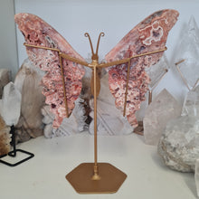 Load image into Gallery viewer, Pink Lace Agate Butterfly Wings