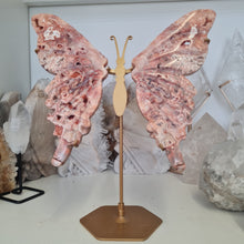 Load image into Gallery viewer, Pink Lace Agate Butterfly Wings