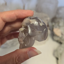 Load image into Gallery viewer, Flower Agate Skull