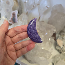 Load image into Gallery viewer, Charoite Crescent Moon A Grade