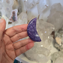 Load image into Gallery viewer, Charoite Crescent Moon A Grade