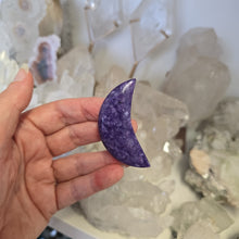 Load image into Gallery viewer, Charoite Crescent Moon A Grade