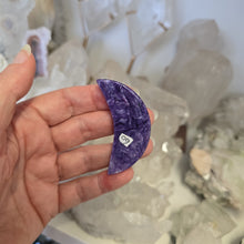 Load image into Gallery viewer, Charoite Crescent Moon A Grade