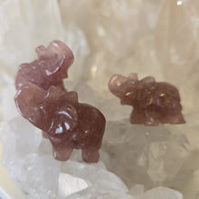 Load image into Gallery viewer, Strawberry Quartz Elephant