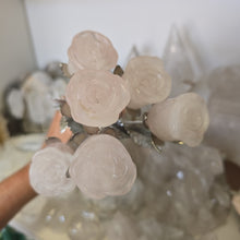 Load image into Gallery viewer, Rose Quartz Rosebud with Stem - Small