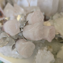 Load image into Gallery viewer, Rose Quartz Rosebud with Stem - Small