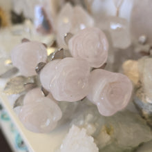 Load image into Gallery viewer, Rose Quartz Rosebud with Stem - Small